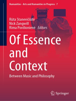 cover image of Of Essence and Context